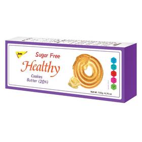 捷森 无糖黄油曲奇饼干 135g/盒