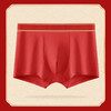 【穿上好运来！纯棉本命年内裤】本命年一顺到底好运内裤，亲肤柔软吸湿透气，宽松大码运动无痕桑蚕丝抑jun裆平角短裤头QQ 商品缩略图8