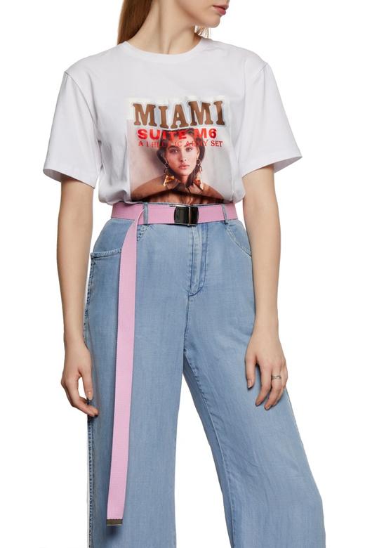 SUMMER & SAGE 薰衣草紫休闲帆布腰带 6647 商品图0