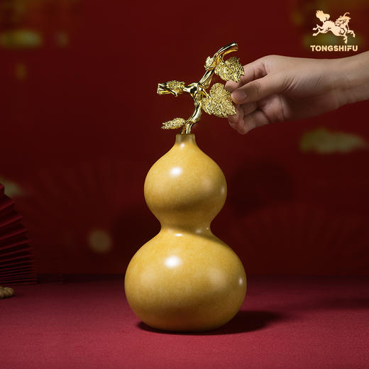 铜师傅《福禄吉祥》客厅桌面铜葫芦摆件 家居装饰工艺品 商品图4