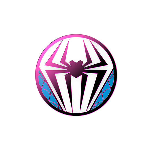 【蜘蛛侠·平行宇宙】POPGRIP泡泡骚手机粘贴式气囊支架 Enamel金属珐琅系列 格温战衣（夜光） 商品图1