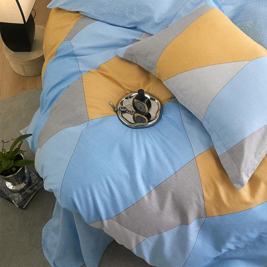 莱生活  全棉四件套-格伦蓝韵  200*230cm 商品图3