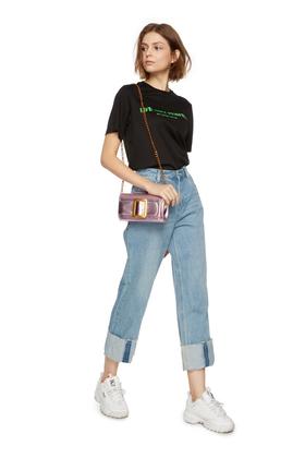 OCTAVIA 粉色方扣链条方包 6604