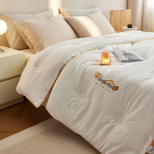 自然醒60支7A全棉抗菌99%大豆纤维被子被芯A类四季通用加厚保暖冬被春秋被LFS 商品图3