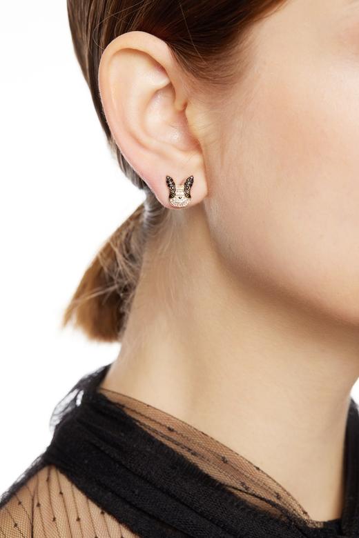 OCTAVIA 动物造型拼色锆石耳环 6395 商品图0