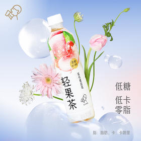 喜茶轻果茶蜜桃蔓越莓450ml*15瓶整箱
