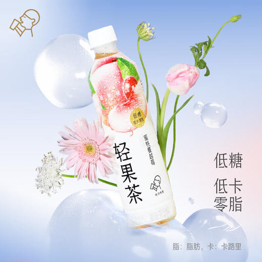 喜茶轻果茶蜜桃蔓越莓450ml*15瓶整箱 商品图0
