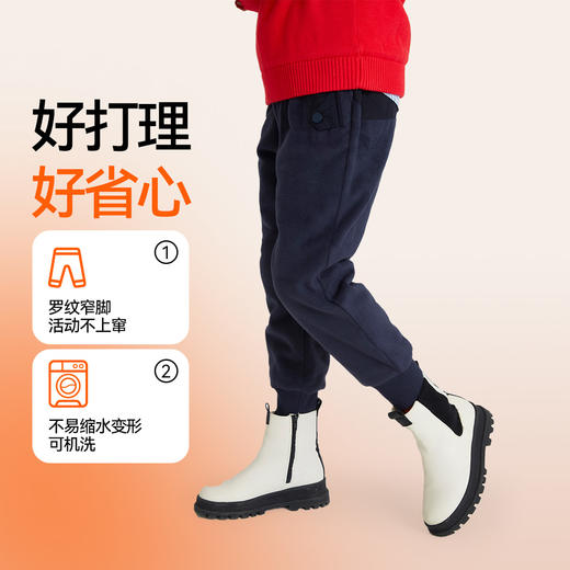 男童全腰针织棉裤冬季新款安奈儿童装EB446581 商品图1