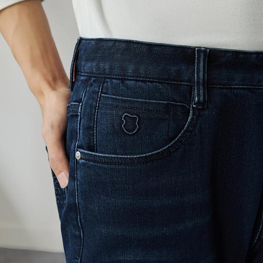 【含莱赛尔磨毛】柒牌牛仔裤男款秋季新品时尚百搭直筒水洗长裤子	127H71390 商品图2