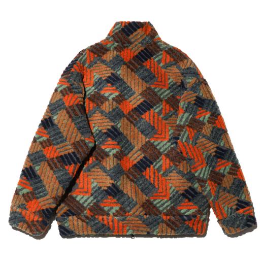 WT31秋冬休闲外套上衣夹克户外情侣宽松印花彩虹色韩版街头风 商品图5