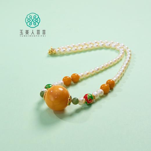 玉美人菲菲HZ/蜜蜡项链约20mm 商品图0