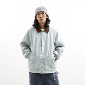 吃茶去chichaqu24秋冬双面穿全棉宽松翻领工装夹克复古休闲户外