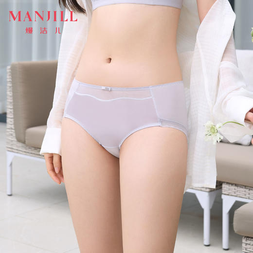 【商场同款】熳洁儿 香水玫瑰系列无痕舒适配套内裤中低腰中叉24702225 商品图0