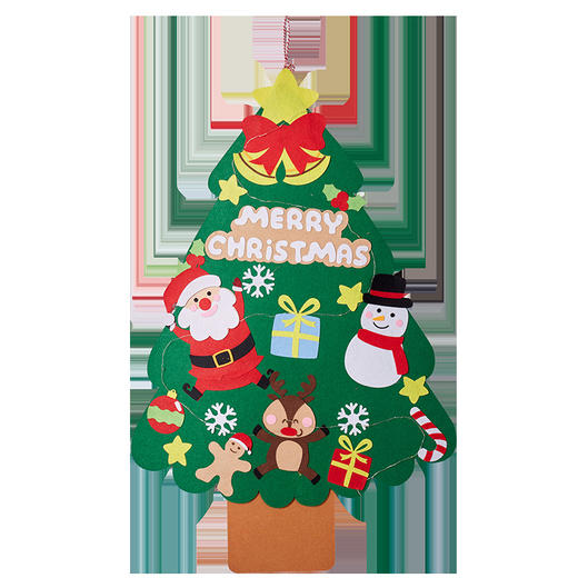 【益智手工，温馨圣诞大树】圣诞节手工diy温馨圣诞大树，背胶设计操作便捷，模切造型无需剪刀，幼儿园儿童制作材料包装饰亲子时光QQ 商品图4