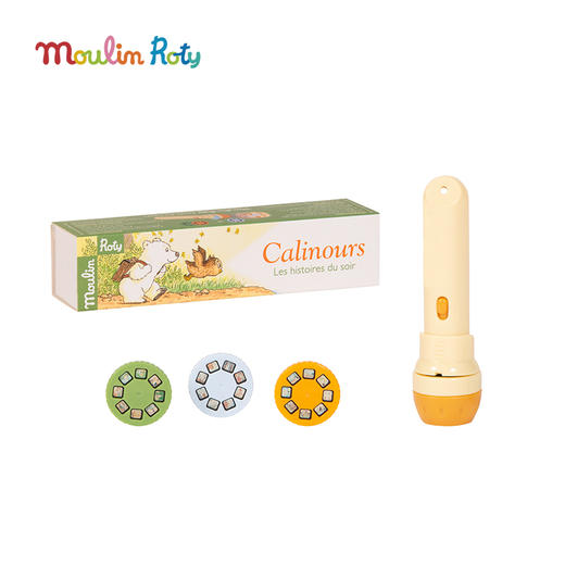 Moulin Roty 大野狼 投影手电筒 适合3岁以上 亲子互动 激发想象力 提升语言组织能力 法国品牌-894390 商品图6