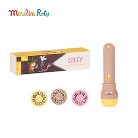 Moulin Roty 《牛仔比利》故事 投影手电筒 适合4岁以上 亲子互动 激发想象力 提升语言组织能力 法国品牌-894370