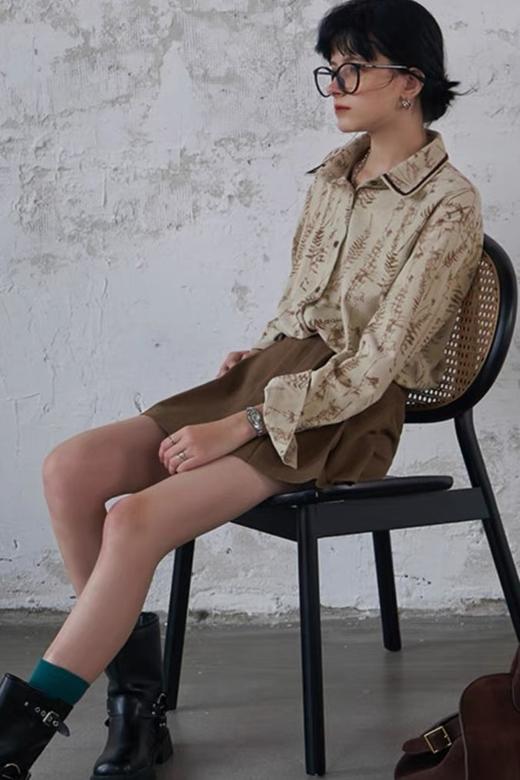 LNNNS 宽松设计感灯芯绒衬衣 19256 商品图2