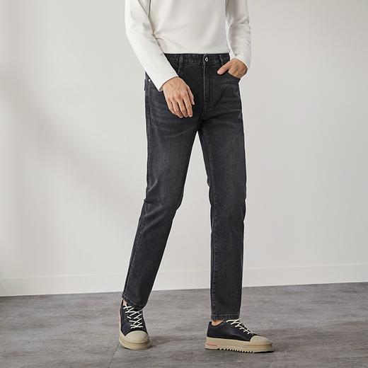【高弹】柒牌水洗牛仔裤男2024秋季新款时尚潮流中青年百搭直筒裤	127H71260 商品图1