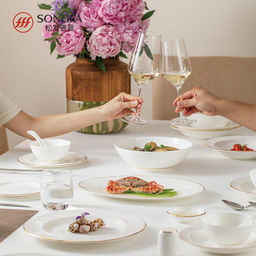 金丝玉器骨瓷餐具套装 商品图1