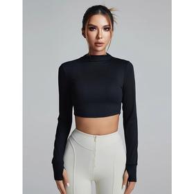 跃牌【小甜心】系列 瑜伽服女紧身运动长袖T恤9057