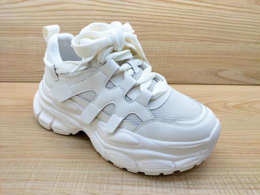 豪行真皮网面休闲女鞋23382306舒适系带运动单鞋 商品图1