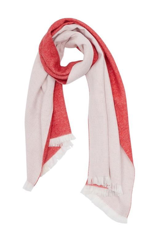 SUMMER & SAGE 双面双色流苏围巾 5637 商品图1