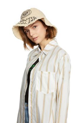 SUMMER & SAGE 字母图标磨边渔夫帽 6599