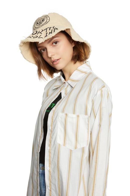 SUMMER & SAGE 字母图标磨边渔夫帽 6599 商品图0