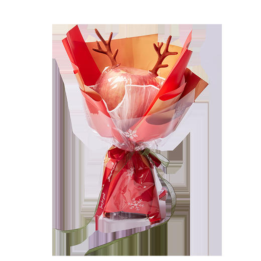 【创意手工，圣诞苹果花束】圣诞节礼物手工diy平安夜礼品(不含苹果）精致造型·立体花束，卡通苹果花束儿童幼儿园半成品制作材料包QQ新年礼盒年货礼盒 商品图4