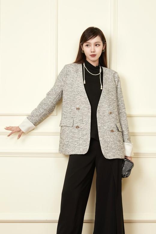 Le Malene 小香风袖口撞色外套 19268 商品图2