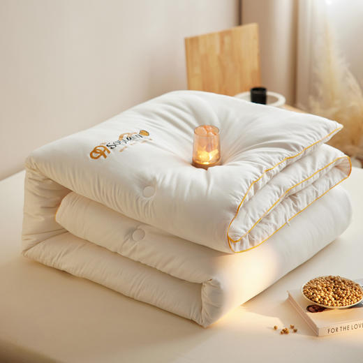 自然醒60支7A全棉抗菌99%大豆纤维被子被芯A类四季通用加厚保暖冬被春秋被LFS 商品图11