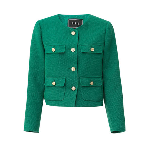 EITIE爱特爱春季新款时尚气质小香风短外套7703403 商品图5