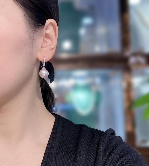 13.5mm澳白珍珠耳环 商品图4