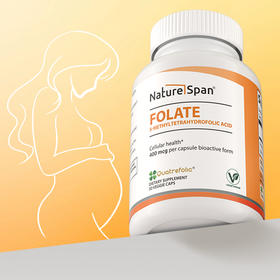 活性叶酸 400mcg（5-甲基四氢叶酸30粒 NATURESPAN倍能适