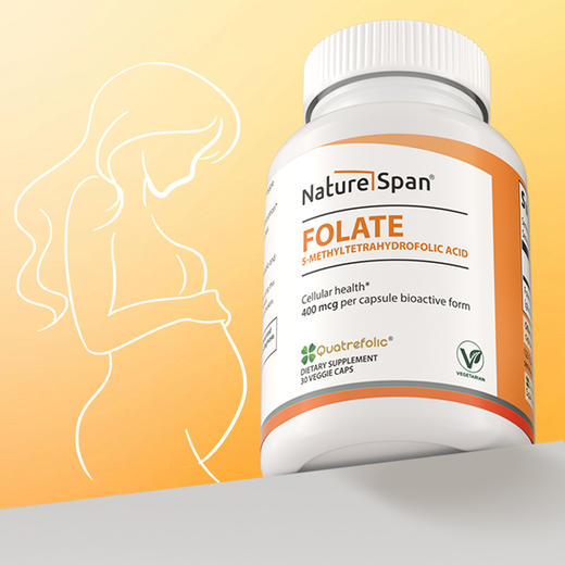 活性叶酸 400mcg（5-甲基四氢叶酸30粒NatureSpan倍能适 商品图3