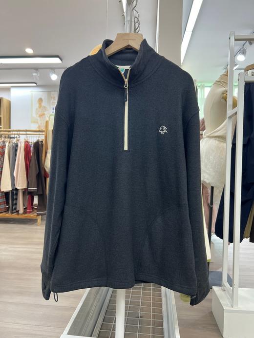 松植屋半拉链户外保暖长袖卫衣半高领打底衫男女同款2024秋冬新款 商品图8