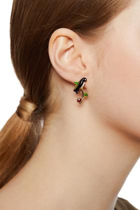 OUDAL奥黛儿 树枝小鸟锆石耳环 6544