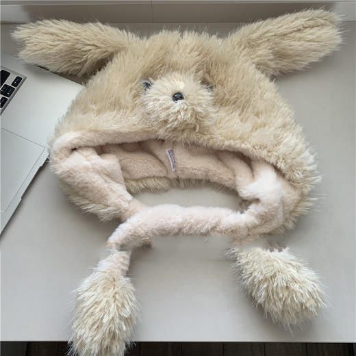 新款会动毛茸茸小狗狗耳朵冬季加厚保暖帽子 商品图5