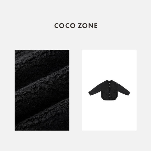 COCO ZONE【两面穿】秋冬小香风圆领单排扣外套CC1D2585 商品图3
