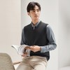 柒牌男装背心毛衣男士2024秋冬新款时尚休闲打底加绒V领马甲毛衫	127Y70770 商品缩略图1