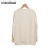 oldcolour冬季新款简约休闲印花宽松气质百搭圆领卫衣女P460201A1 商品缩略图1