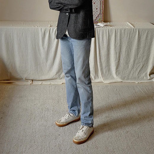 【顺丰包邮】02140 洛诗琳高端轻奢男士纯棉斜纹牛仔长裤1022 商品图3