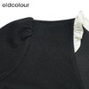 oldcolour冬新款黑色简约气质宽松显瘦V领长袖连衣裙女P441005A1 商品缩略图2