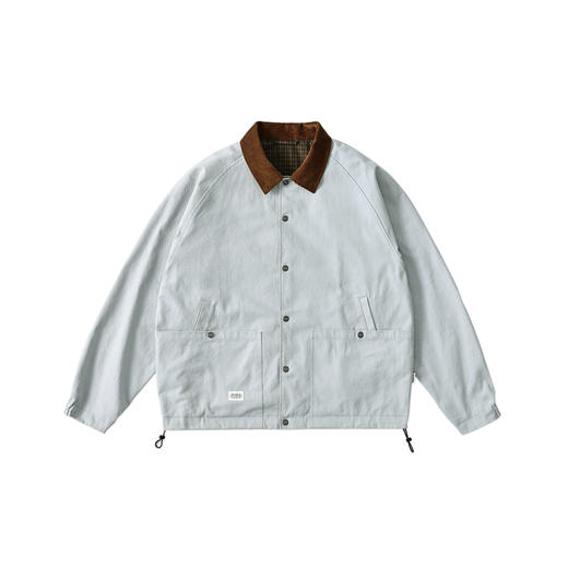 吃茶去chichaqu24秋冬双面穿全棉宽松翻领工装夹克复古休闲户外 商品图4