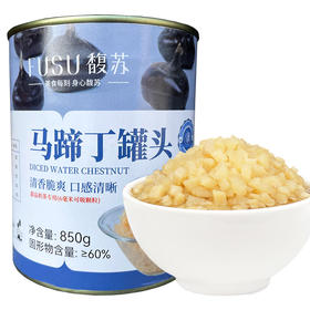 馥苏马蹄丁罐头 开罐即食 免煮荸荠水果罐头 马蹄850g