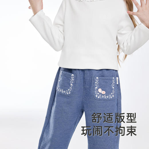 【商场同款】英氏儿童T恤春秋儿童长袖针织衫女童新款上衣 商品图1