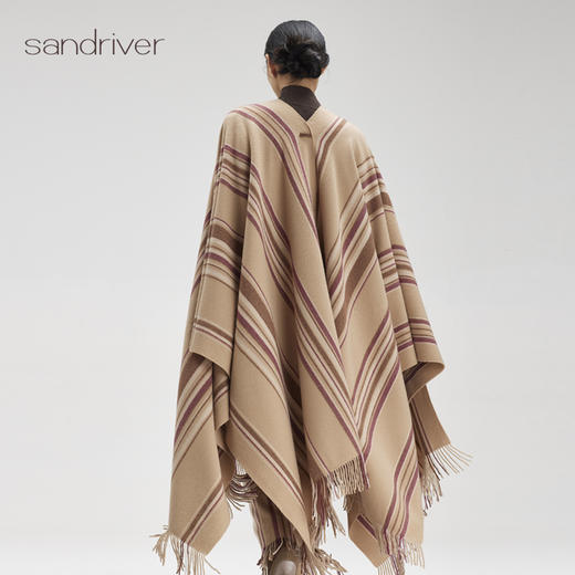 西藏羊绒流苏斗篷SJF96W297N 商品图6