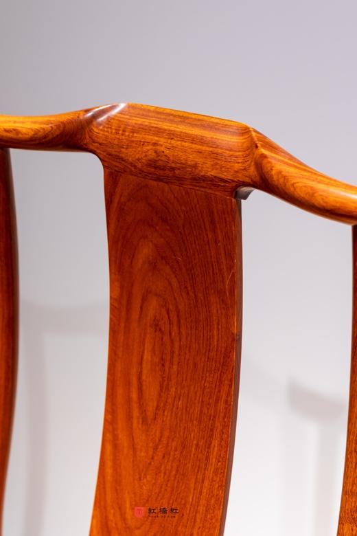 红桥红  家具严选  缅甸花梨（大果紫檀）【藤面 马未都 S背 灯挂椅】 商品图3