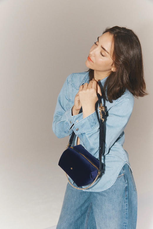 HERBERT LE MINI SOHNA VELOURS SILK -紫色 商品图4