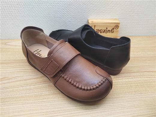 豪行秋季新款23329252真皮复古休闲低跟女鞋单鞋皮鞋 商品图1